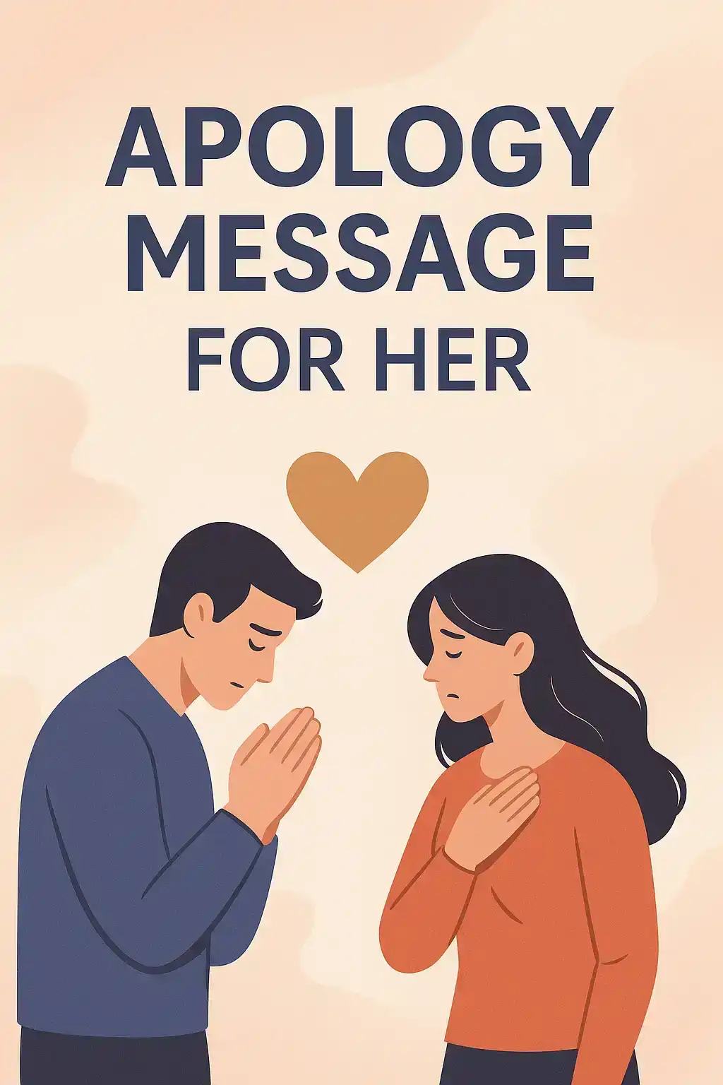 Apology message to her